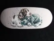 Wrendale Glasses Case "GROWING OLD TOGETHER" (2 spaniels) by Hannah Dale