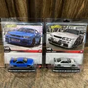 2025 Hot Wheels Premium 1:43 Nissan Skyline GT-R (BNR34) & Nismo GT-R FASTship