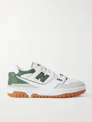 [New Balance] New Balance - 550 Suede-trimmed Leather And Mesh Sneakers - White - US 8 US 8 White