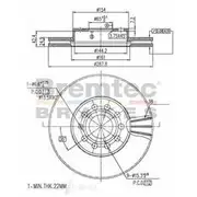 Bremtec Euro-Line GeoZinc Coated Brake Rotor - BDR16380EL
