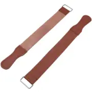 Barber Double layer Genuine Leather Shaving Strop Straight Razor Sharpener Strap