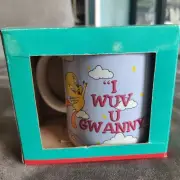 Vintage 1997 Looney Tunes Tweety Bird I Wuv U Gwanny Coffee Mug NOS