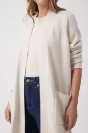 Decjuba EMMIE LONGLINE CARDIGAN Size L RRP $109.95
