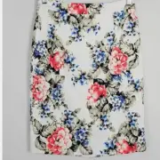ALANNAH HILL Floral Print Feelin' Fresh Skirt Size 10 NWT Straight Pencil