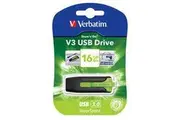 Verbatim 16GB V3 USB3.0 Green Store inchn inchGo V3 Rectractable USB Storage Drive Memory Stick