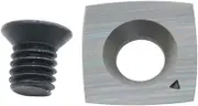 15mm Square Tungsten Carbide Replacement Cutter Inserts Knives 15 x 15 x 2.5mm-4 Edges with 2" Face Radius fit for Woodworking Helical Planer Head and CNC or DIY Wood Lathe Turning Rougher Tools 1pcs