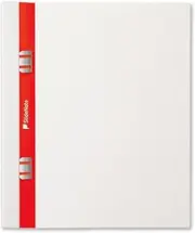 SlideNote A5 Slide Notebook, White, No Drilling Required, Loose Leaf Binder, One Touch, PageBase, Ken Hengsha, Made in Japan (360° Expansion Type, Renewal)