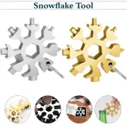 18 in 1 Premium Snowflake Tool Portable Pocket size Multi tool With Keyring