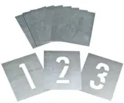 Dy-Mark ZINC STENCIL SET 0-9 Solvent Resistant*Aust Brand- 50mm, 64mm Or 75mm