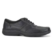 Hush Puppies Mens Elkhound MT Oxford Leather Shoes Casual Bounce 2.0 - Black