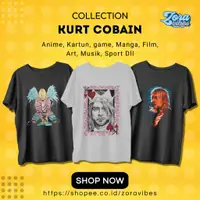 在飛比找蝦皮購物優惠-Kurt Cobain Nirvana 腳蹼帶 T 恤