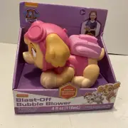 Nickelodeon Paw Patrol Blast-Off Bubble Blower Machine - Skye - New