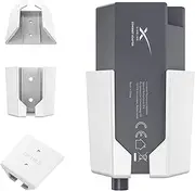 MSAFF StarLink Ethernet Adapter Mount, Starlink Internet Kit Satellite ABS Brackets Mounting Kit for Star Link Ethernet Adapter, Space Saving & Signal Integrity (White)
