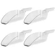 4 Pcs Cereal Shovel Flour Round Ice Cube Molds Machine Clear