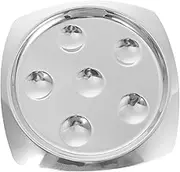 Luxshiny Escargot Snail Plates Set French Style Cooking Dish Stainless Steel Serving Plate