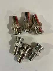 6 BNC Female to RCA Phono Connector Male