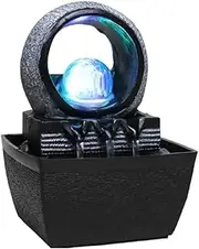 Stylish Tabletop Fountain Microscape Desktop Fountain Relaxation Recirculating Flowing Water Living Water Fountains (Size : Type B)