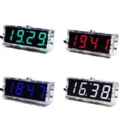 4Digital LED Nixie Tube Clock DIY Kit Practical Alarm Function Compact Size
