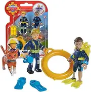 Selection: Simba Fireman Sam Figure Set - Double Pack with Animal - Series 4 - Action Figure Norman Steele Penny (Penny; Jodie; Lion)