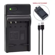 Slim Battery charger for Panasonic DMW-BCF10E CGA-S/106C DMC-FH20 FH22 FS33 FS42