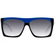 Emilio Pucci EP 0088 Women Blue Sunglasses Plastic Solid Gradient Casual Eyewear