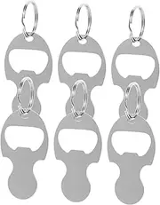 PACKOVE 6Pcs Portable Trolley Tokens Key Ring Shopping Cart Remover Bottle Opener Practical Keychain for Easy Access to Grocery Trolleys and Everyday Use