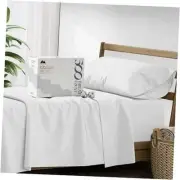 100% Cotton Sheets Size Bed Set - 500 Thread Count Sheets Size 3 Twin XL White