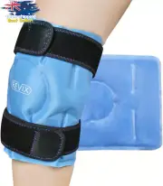 Reusable Knee Ice Pack Gel Wrap - Cold Compression Injury Post-Surgery Recovery