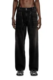 [Diesel] Diesel - Relaxed Jeans - D-Zeta - Jeans - Man - Black 29 Black