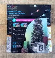 Enbrighten LED Color Changing Bubble Lights 2x29.5ft w/Remote 180 Bulbs NEW