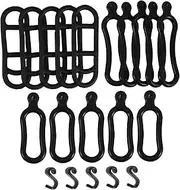 20Pcs Flexible Silicone Bicycle Mounting Straps for Bike Lights for Various Items Compatibility for All Bike