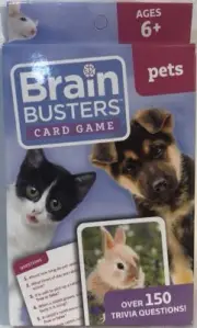 Brain Busters Card Game Pets Edition with Over 150 Questions