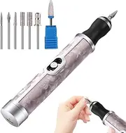 Nail Grinder - Electric Nail File | Electric Nail Drill | 500mAh Nail Filer Electric | 20000rpm Nail Drill | Electric Nail File for Thick Nails | Cordless 4 Speed Professional Nail Remover