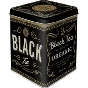 Nostalgic Art 7.5x9.5cm Tea Storage Metal Tin Black Tea Container Home Canister