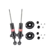 Pair Front KYB Shock Absorbers + Strut Top Mount Kit for Nissan Navara D40 05-11