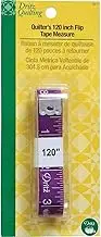 Dritz 3011 Quilter's Flip Tape Measure, 120-Inch, Purple, 5/8"x120"