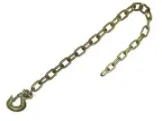 1/4" x 36" Grade 70 Trailer Safety Chain with Clevis Slip Hook with Latch 3,150#