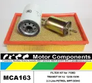FILTER KIT Oil Fuel Air FORD TRANSIT VH VJ PETROL 2.3L MPFI DOHC 16V 2000 > 10/0