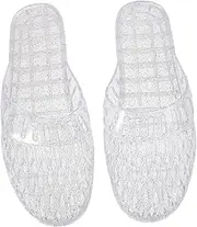 Homoyoyo Ladies Summer Hollow Slippers for Women Glamorous Glitter Slippers Slip-Resistant Airy Design Comfortable Fit
