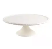 Mikasa Italian Countryside Footed Pedestal Cake Plate Stand, 10.5-Inch White