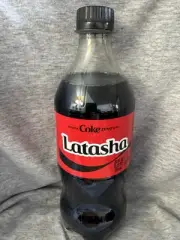 Share a Coke with Latasha 2025 Personalized Gift Coca~Cola Bottle 20oz Zero