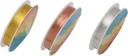 3 Rolls Jewelry Making Wire Tarnish Copper Jewelry Wire Jewelry Beading Wire for DIY Jewelry Craft Making Supplies Modelling Sculpture Making (0.5mm)