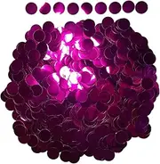 Party Decor 50/100g Confetti Glitter for Balloon Party Metallic Confetis Dot Craft Stuffer Wedding Birthday Decoration Gold Silver Blue Pink (Color : Rose red 1.5cm, Size : 50g)