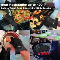 在飛比找蝦皮購物優惠-Silicone Oven Kitchen Glove He