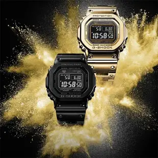 【CASIO 卡西歐】G-SHOCK 35周年太陽能電波手錶(GMW-B5000GD-9)