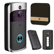 Wireless Doorbell Smart Home WiFi Video Doorbell 720P Security Camera 2-Way Talk