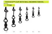 Mustad Ultrapoint Fastach Clip With Ball Bearing Swivel - Choose Size