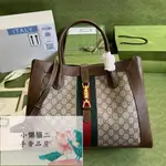 小懶貓二手奢品屋GUCCI JACKIE 1961 LARGE TOTE 大款 肩背包 托特包 米色 649015