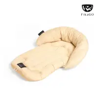 在飛比找momo購物網優惠-【FikaGO】舒適軟墊x彎彎枕M二合一萌寵菇菇枕(推車睡墊