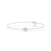 Bevilles Mirage Station Bracelet with 1/4ct of Laboratory Grown Diamonds in Sterling Silver and